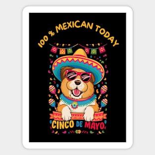 Chow Chow Dog Cinco de Mayo Magnet